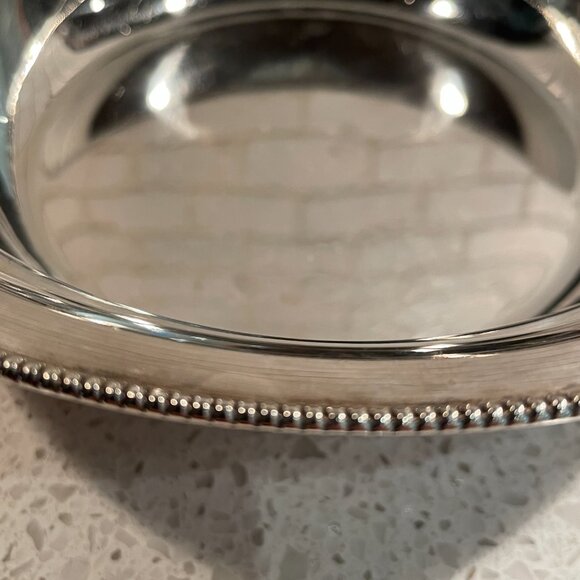 John Dixon & Sons Sheffield Silverplate Round Bowl with Beaded Rim-8" - Picture 2 of 7